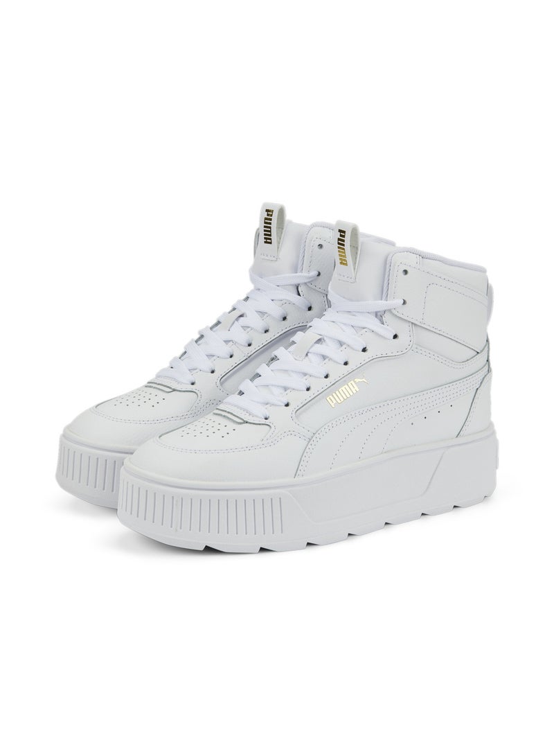 PUMA Karmen Rebelle Mid Womens White Sneakers  - Image 2