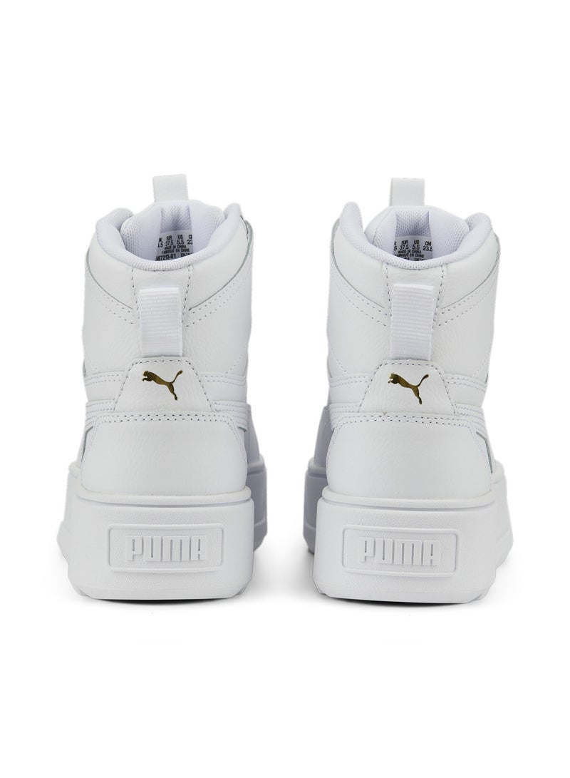 PUMA Karmen Rebelle Mid Womens White Sneakers  - Image 3
