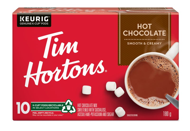 Tim Hortons Original Hot Chocolate, Single Serve Keurig K-Cup Pods, 10 Count - Image 1