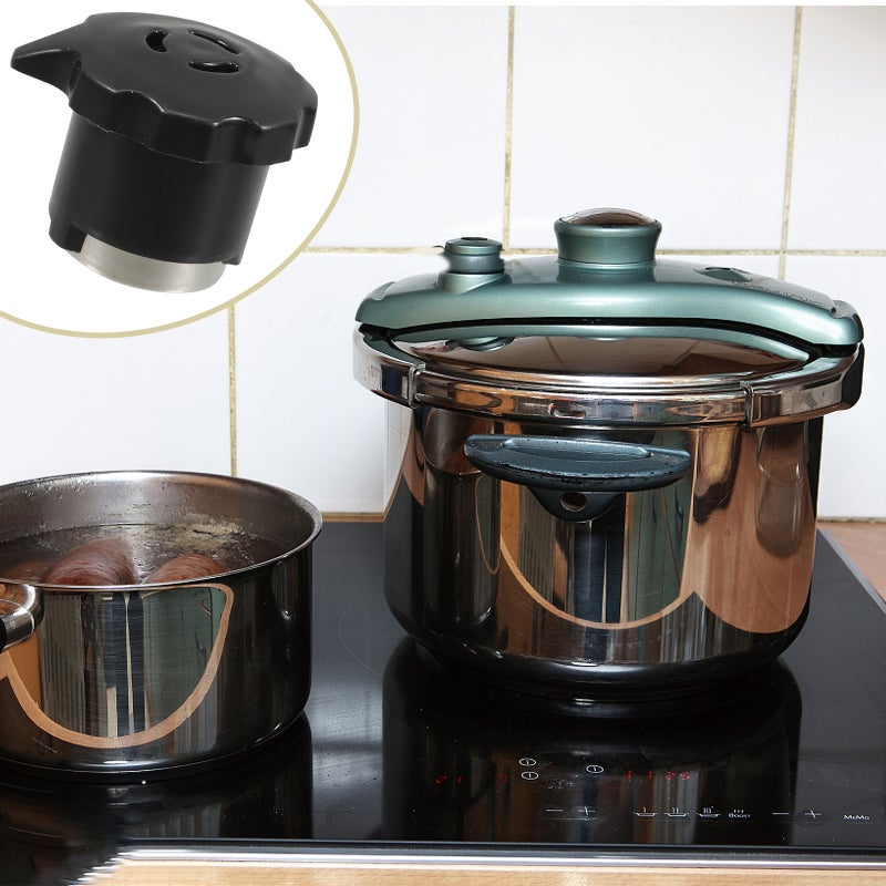 🍳 صمام ضغط للمطبخ معدني بلاستيكي أسود مع قطعة تحكم - Image 5