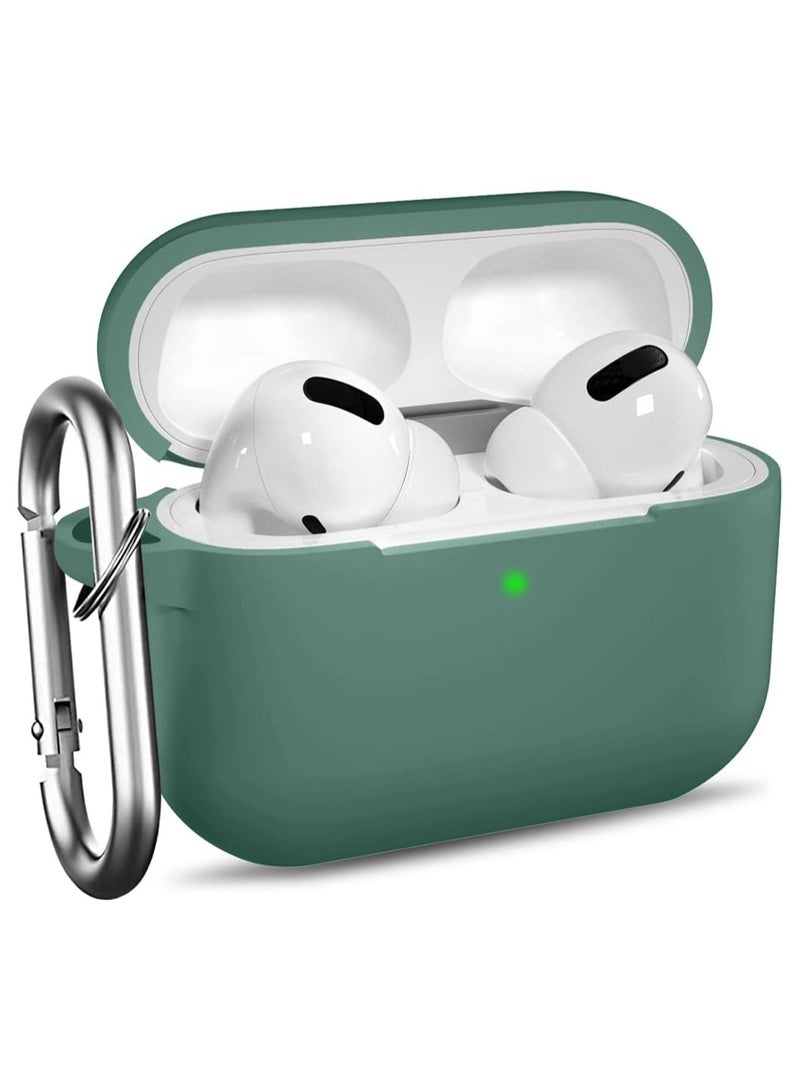 AROAQ Protective Case Compatible with AirPods Pro Case, Silicone Protective Case Cover with Carabiner, Compatible with Apple Airpods Pro - Image 1