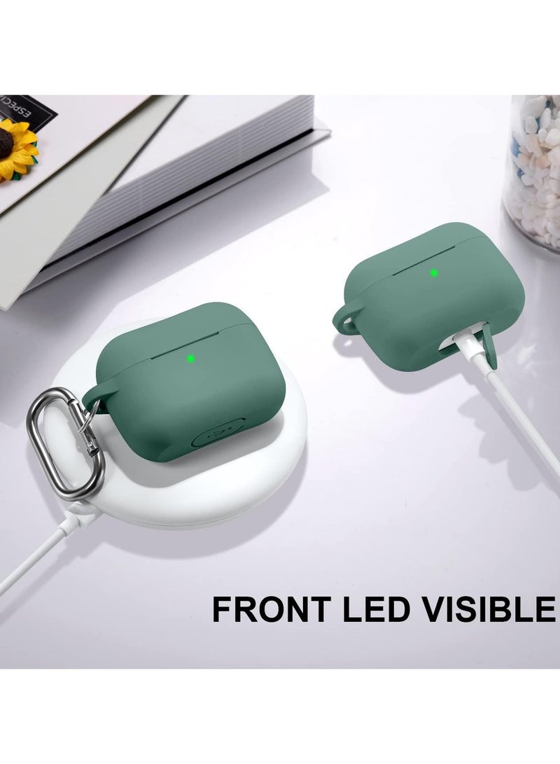 AROAQ Protective Case Compatible with AirPods Pro Case, Silicone Protective Case Cover with Carabiner, Compatible with Apple Airpods Pro - Image 2