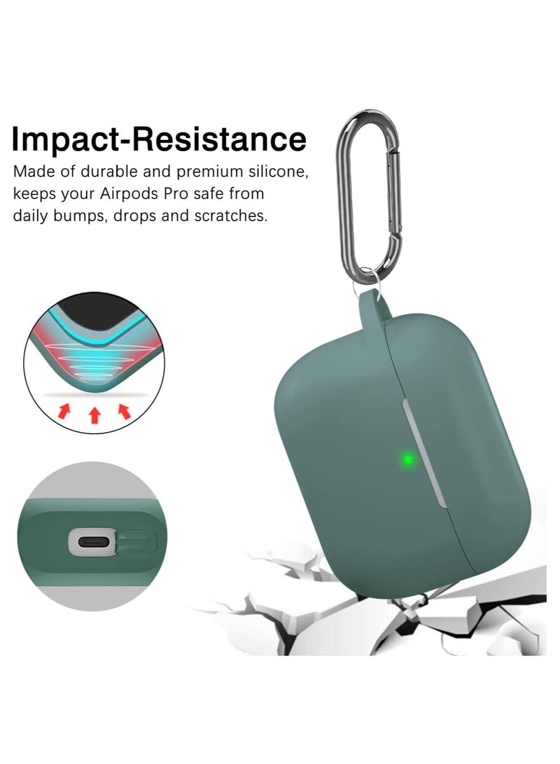 AROAQ Protective Case Compatible with AirPods Pro Case, Silicone Protective Case Cover with Carabiner, Compatible with Apple Airpods Pro - Image 3