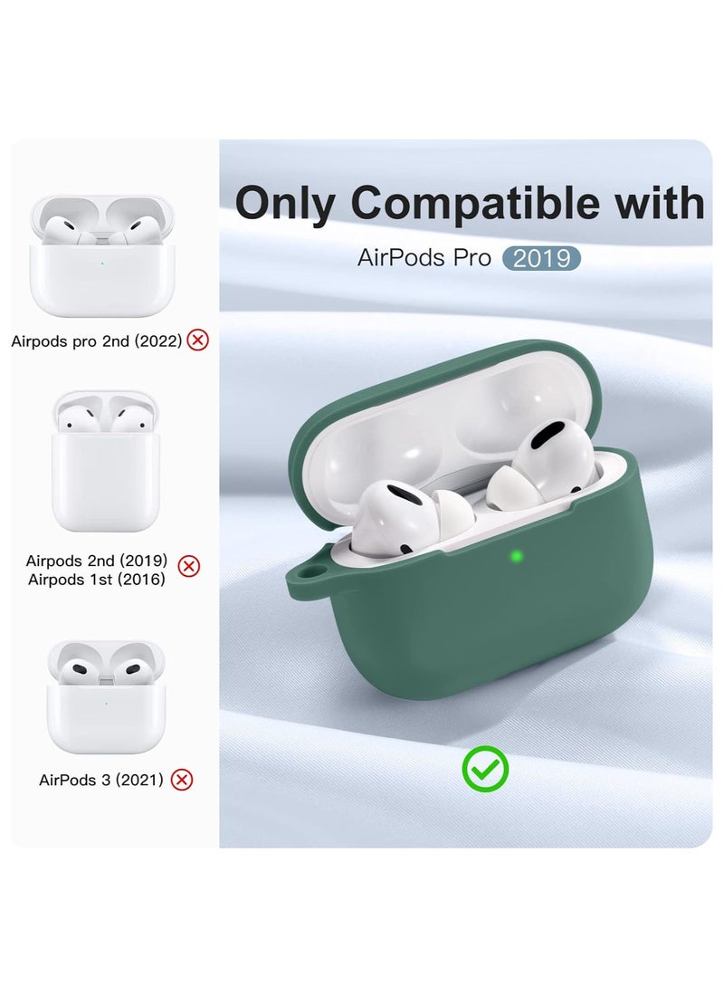 AROAQ Protective Case Compatible with AirPods Pro Case, Silicone Protective Case Cover with Carabiner, Compatible with Apple Airpods Pro - Image 4