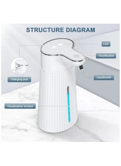 LDQ ABS Automatic Soap Foam Despenser Hand Wash Machine For Kitchen, Bathroom Touchless Liquid Soap For Household Hotel, Foaming Dispenser,400 ML  - Image 3