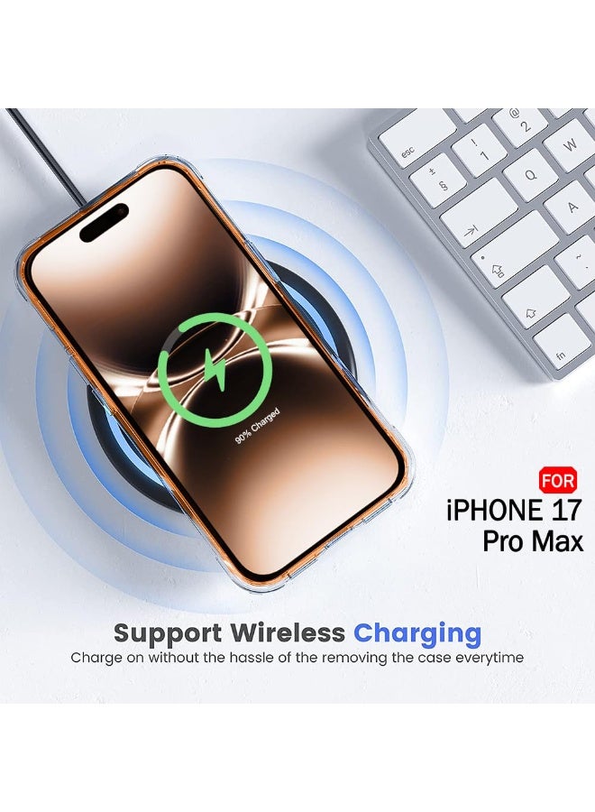 iPhone 17 Pro Max Clear Case Soft Flexible Silicone TPU Shockproof Transparent Back Cover Case for iPhone 17 Pro Max - Image 4