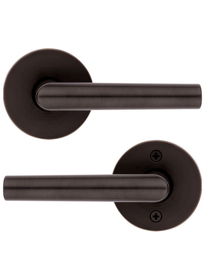 Kwikset Milan Interior Passage Door Handle, Lever For Closet and Hallway Doors, Reversible Non-Locking Handle Lever, Satin Nickel - Image 4