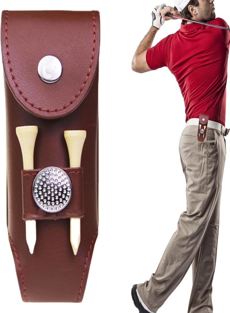 GGOOT 2 Pcs Golf Ball Holder Pouch | Golf Holder Pouch With Magnetic Buckle,Portable Golf Ball Two-in- Storage Bag Accessory For 3 Golf Ball 2 s - Image 1