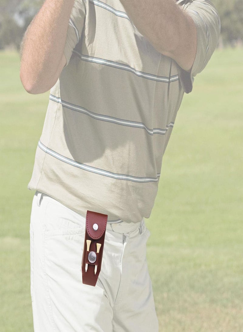 GGOOT 2 Pcs Golf Ball Holder Pouch | Golf Holder Pouch With Magnetic Buckle,Portable Golf Ball Two-in- Storage Bag Accessory For 3 Golf Ball 2 s - Image 3