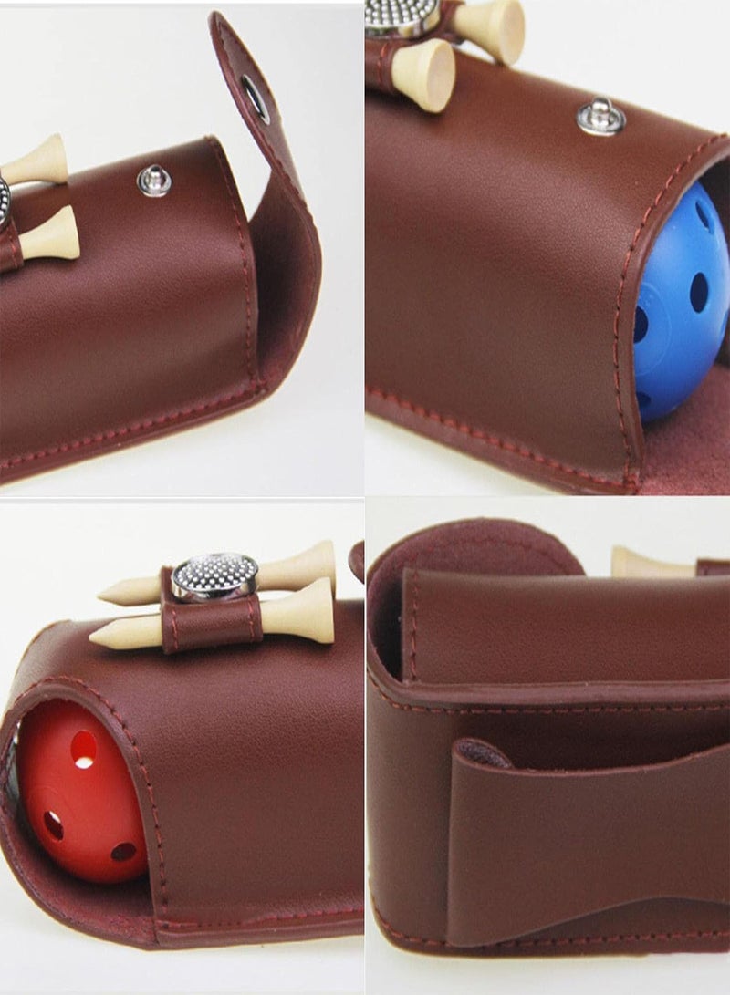 GGOOT 2 Pcs Golf Ball Holder Pouch | Golf Holder Pouch With Magnetic Buckle,Portable Golf Ball Two-in- Storage Bag Accessory For 3 Golf Ball 2 s - Image 5