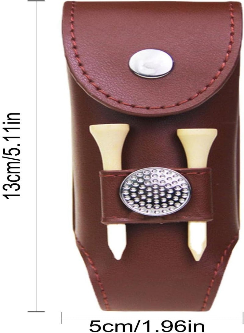 GGOOT 2 Pcs Golf Ball Holder Pouch | Golf Holder Pouch With Magnetic Buckle,Portable Golf Ball Two-in- Storage Bag Accessory For 3 Golf Ball 2 s - Image 4