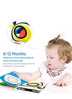 Y&D Soft Baby Books High Contrast Black and White Non-toxic Fabric Touch Feel Crinkle Cloth Early Educational Stimulation Toys for Infants Toddlers, Girl Boy Gift  - Image 2