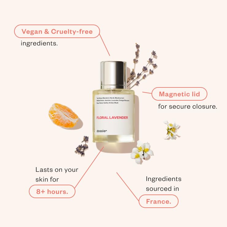 Dossier - Floral Lavender - Eau de Parfum - Inspired by YL's Libre - Perfume Luxury - Pure Infused - Paraben-Free - Vegan - For Women - Fragrance 1.7 Fl oz (Spray 50ml) - Image 3