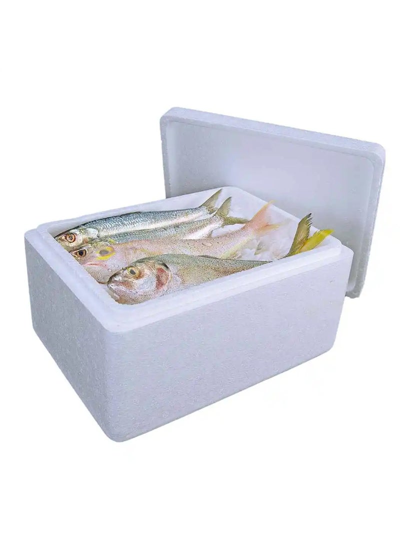 Ideal Pack Insulated Fish Box – 48 x 31 x 16 cm | Durable, Lightweight Cooler Box for Fresh Seafood, Meat, and Frozen Goods | Easy to Clean & Reusable - Image 3