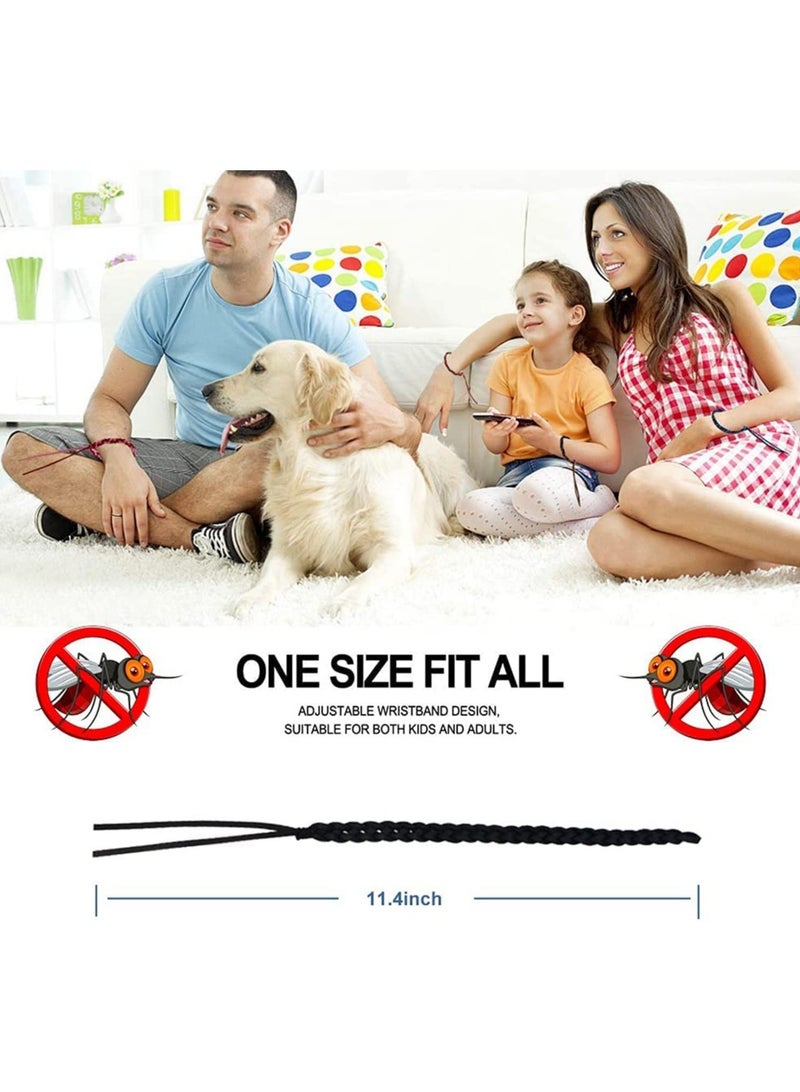 SYOSI Mosquito Repellent Bracelets, Individually Wrapped PU Leather Mixed Color Bands for Kids & Adults Outdoor Camping Fishing Traveling, Insect Killer Natural Ingredient 12 Pack  - Image 4