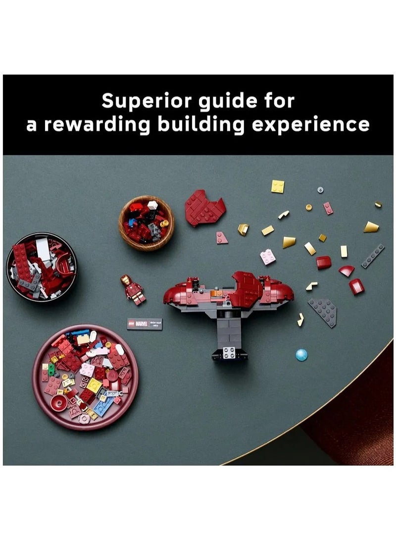 LEGO Marvel Iron Man MK4 Bust, Buildable Model for Adults with Minifigure, Collectible Gift 76327 - 436 Pieces - Image 3