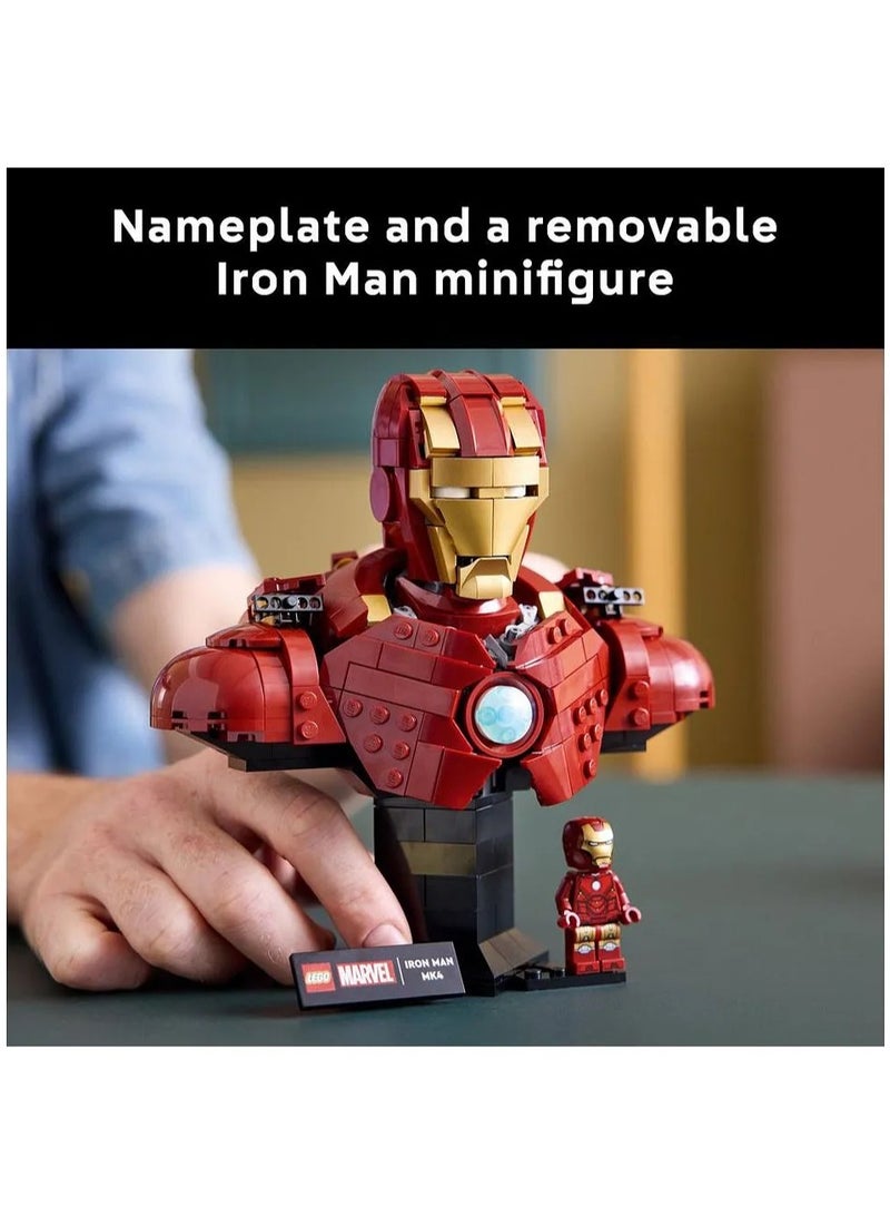 LEGO Marvel Iron Man MK4 Bust, Buildable Model for Adults with Minifigure, Collectible Gift 76327 - 436 Pieces - Image 5