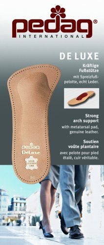 Pedag 123 De Luxe 34 Leather Orthotic with Metatarsal Pad Longitudinal Arch Support Tan Womens 8 - Image 5