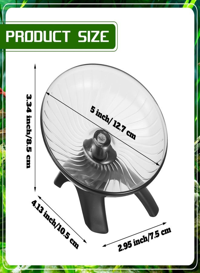 Poen لعبة عجلة سرطان البحر الناسك من بوين، ألعاب عجلة الجري الصامتة للهامستر، ملحقات الحوض، ملحق قفص الحيوانات الصغيرة لسرطان البحر الناسك والهامستر والفأر القزم (4.13 × 2.95 × 3.34 بوصة) - Image 2