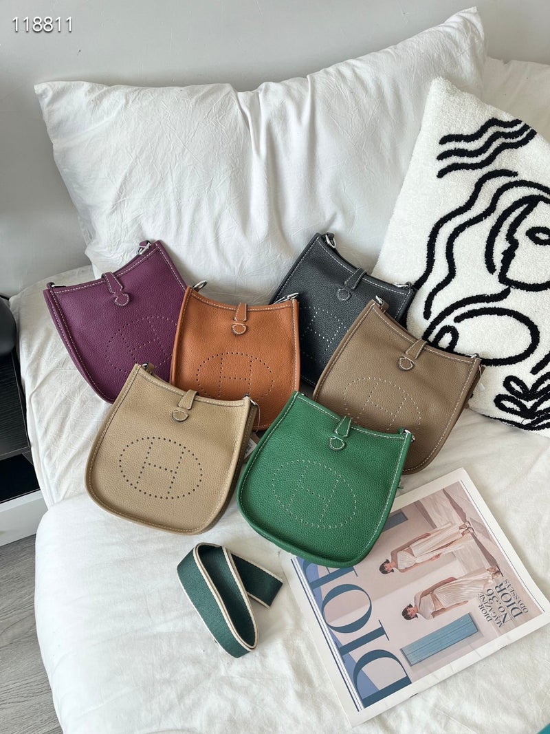 Efulin First Layer Cowhide Litchi Pattern Unisex Shoulder Messenger Bag Genuine Leather Phone Bag Mini Super Soft Texture - Image 4