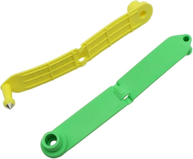 Green Animal Ear Tags 100 Pcs Custom Number Copper Head ID Cards for Sheep Goat Rabbit - Image 5