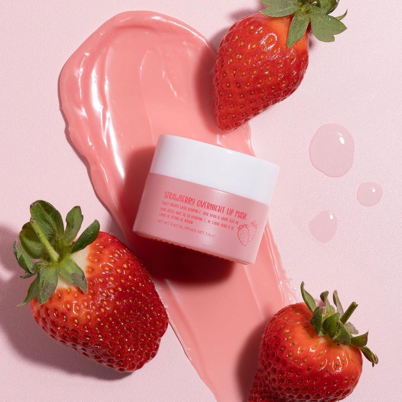W7 Sweet Dreams Overnight Lip Mask Trio - Strawberry, Apple & Grapefruit Flavor Gift Set - Vitamin E, Aloe Vera and Grape Seed Oil - For Hydrated, Full Looking & Irresistible Lips - Image 5