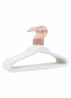 ZOBER Non Slip Rose Gold Hook Baby Velvet Hangers for Closet Toddler Hangers for Shirts, Pants & Dresses | Swivel Hook - Durable Infant Hangers w/Notches (30 PACK, White) - pzsku/Z471FB27CC886844E349CZ/45/_/1738147053/226121eb-a583-49cd-aa04-eb6ca1e855d3