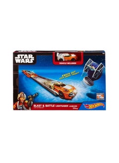 Mattel (MCJG9) Hotwheels, Star wars, Blast and battle lightsaber launcher 