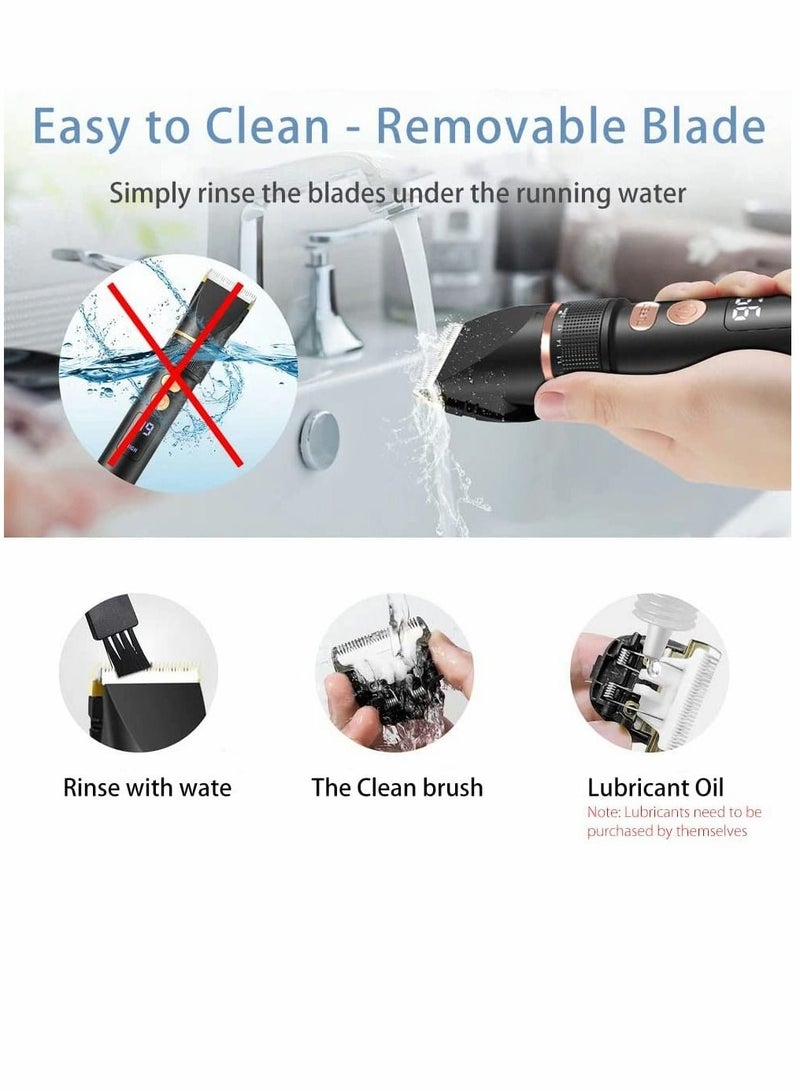 Hair Clippers, Trimmer Kit, SYOSI The LCD Trimmer, for Men, Clippers Cutting, Home Cut Cordless Barber Grooming Sets - Image 2