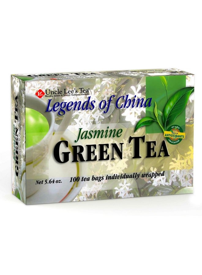 Uncle Lee's Tea Jasmine Green Tea - Authentic Green Tea, Wellness Tea Rich in Polyphenols and Antioxidants for Immunity & Vitality, 100 Count - Image 1