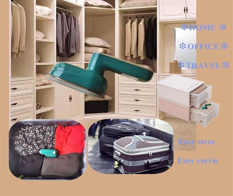 ويوبلز مكواة بخار صغيرة، مكواة منزلية محمولة سريعة التسخين، مكواة بخار يدوية جافة ورطبة، مكواة صغيرة الحجم للسفر، مكواة أقمشة صغيرة مزودة برذاذ، تدعم الكي الجاف والرطب - Image 5