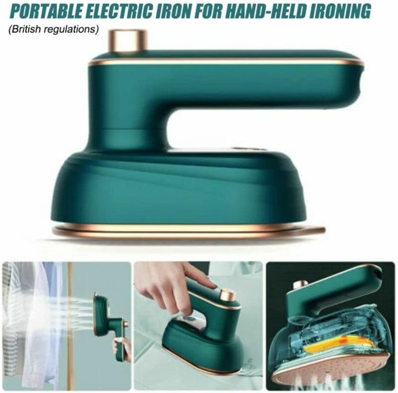 ويوبلز مكواة بخار صغيرة، مكواة منزلية محمولة سريعة التسخين، مكواة بخار يدوية جافة ورطبة، مكواة صغيرة الحجم للسفر، مكواة أقمشة صغيرة مزودة برذاذ، تدعم الكي الجاف والرطب - Image 4