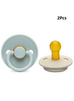 Natural Latex Pacifier, White*1 Pc&Blue*1 Pc