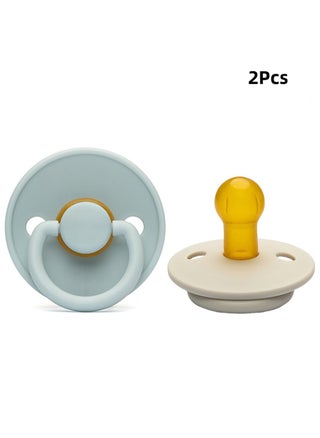 Natural Latex Pacifier, White*1 Pc&Blue*1 Pc