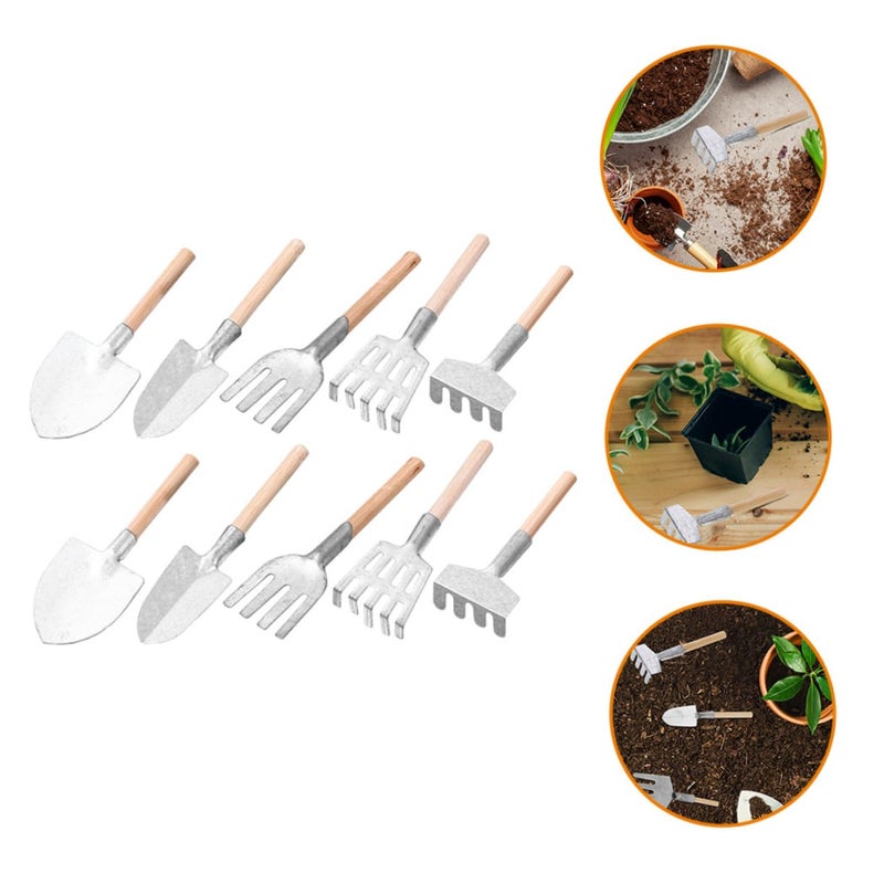 Realistic Miniature Garden Decor Set Durable Material Compact Lightweight Design - Image 5