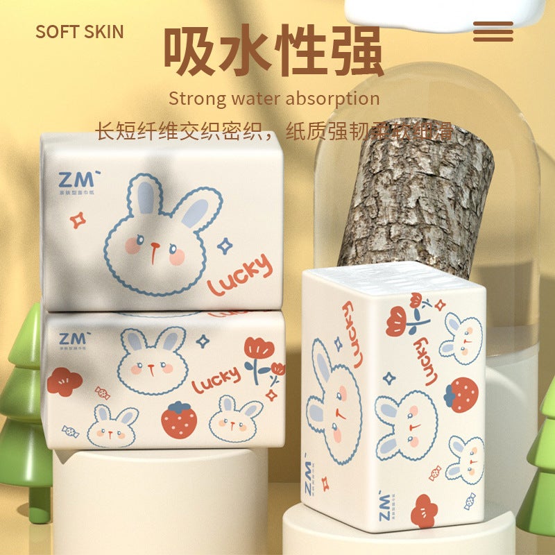 Zhenmu 80 Packs Full Box One Year Pack Toilet Paper Wood Pulp Napkin El Paper Towel Commercial Household - Image 3