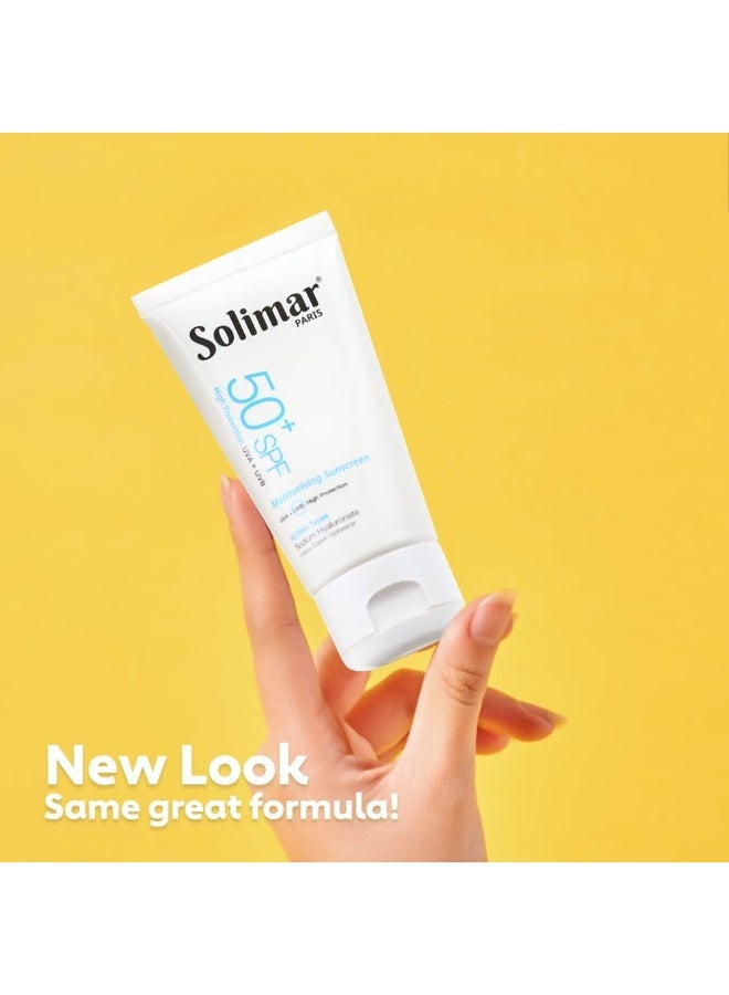 Solimar Paris Moisturising Sunscreen SPF50+ with Hyaluronic Acid - Image 4