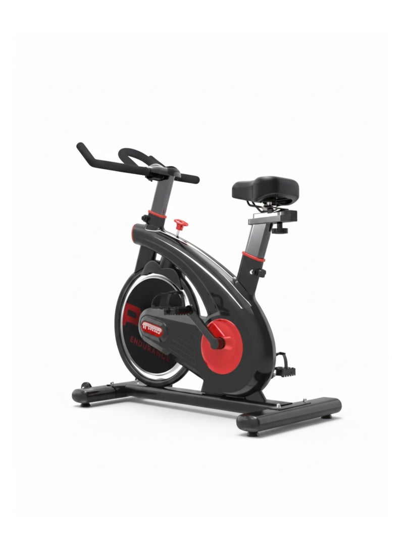 H PRO HM-200 Spin Bike | 10kg Magnetic Flywheel | Silent Belt Drive | Indoor Exercise Cycle for Home Gym | LCD Display - Image 1