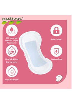 nateen Premium Maternity Pad For Post Pregnancy Bleeding , Super  Absorbent Ultra Softness For Skin- Size Xl ,28 Pcs  - Image 5