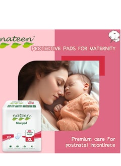 nateen Premium Maternity Pad For Post Pregnancy Bleeding , Super  Absorbent Ultra Softness For Skin- Size Xl ,28 Pcs  - Image 2