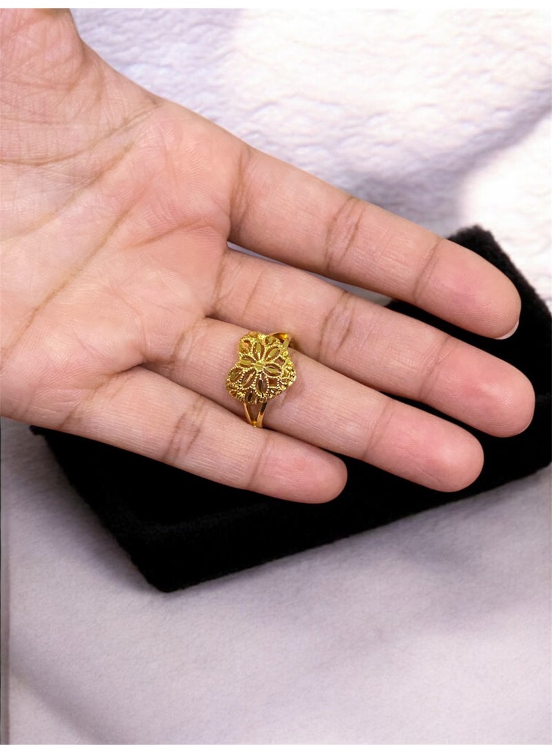 GOLDMAX 21k Gold Plated Ring For Women One Size - Image 3