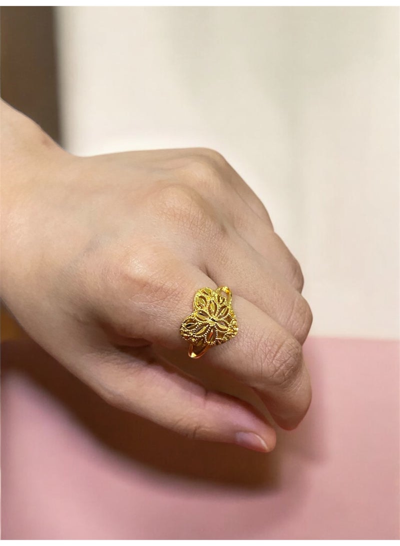 GOLDMAX 21k Gold Plated Ring For Women One Size - Image 2