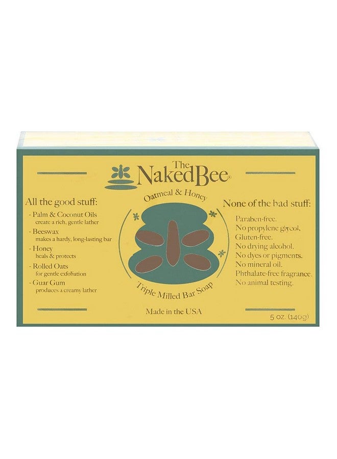 ldreamam The Naked Bee Oatmeal & Honey Triple Milled Soap, 5 Ounce, Orange Blossom Honey - Image 3