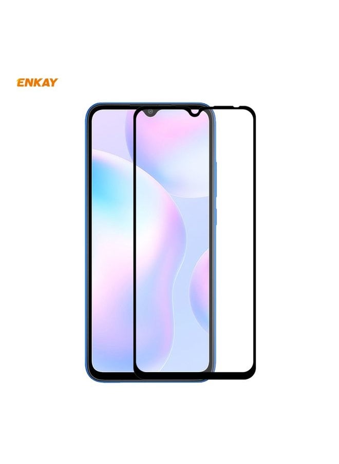 ENKAY Screen Protector For Redmi 9 / 9A / 9C ENKAY Hat-Prince Full Glue 0.26mm 9H 2.5D Tempered Glass Full Coverage Film 