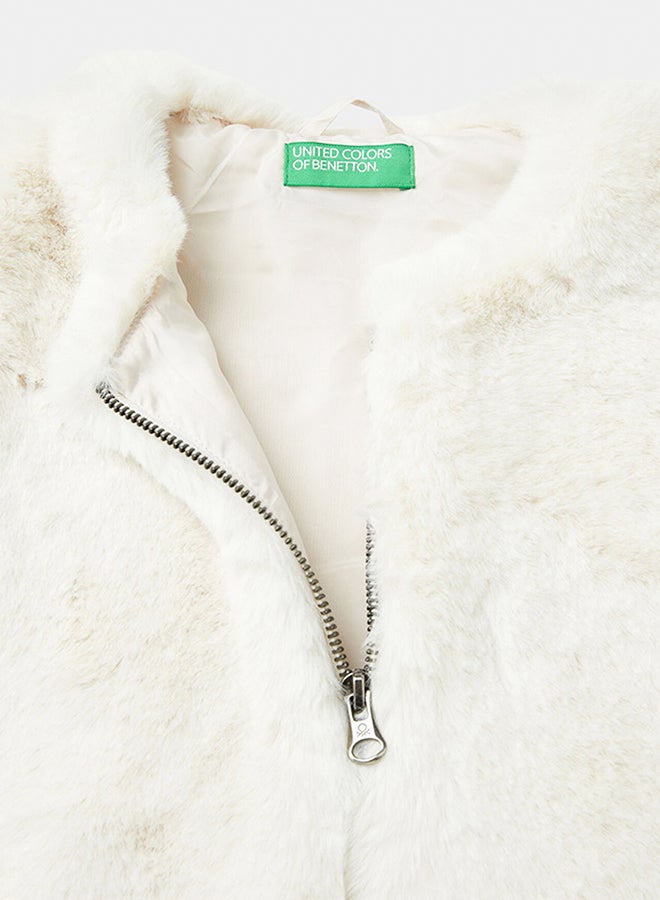 Benetton Faux fur vest  - Image 3
