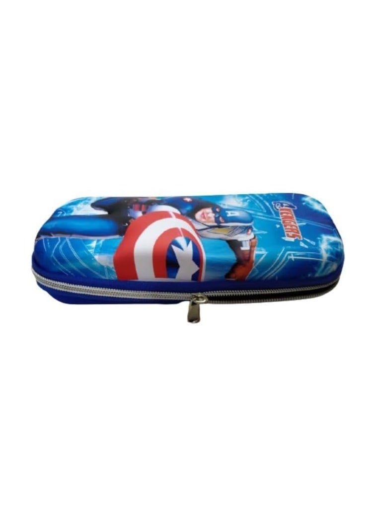 Generic 3D Pencil Case High Quality 3D Pencil Cases and Bags for Boys and Girls, Embrace Adventure with Vibrant Colors in High Quality (Superheroes) (Hero Blue (Blue))  - Image 3