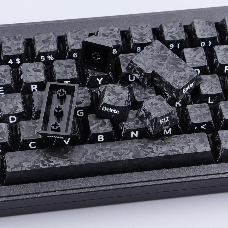 Hyekit مجموعة مفتاح Hyekit بألياف الكربون - 119 مفتاحًا من PBT، تصميم Cherry، طباعة جانبية، صباغة حرارية للوحات المفاتيح الميكانيكية - Image 5