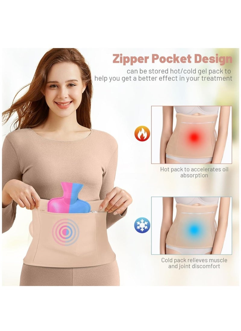 NIKITA.VIVI 3 in 1 Castor Oil Wrap Set for Waist, Neck, Hand & Leg Castor Oil Compress Wrap Kit Organic Cotton Adjustable Reusable Packs for Liver Detox Thyroid (Oil Not Included)  - Image 3