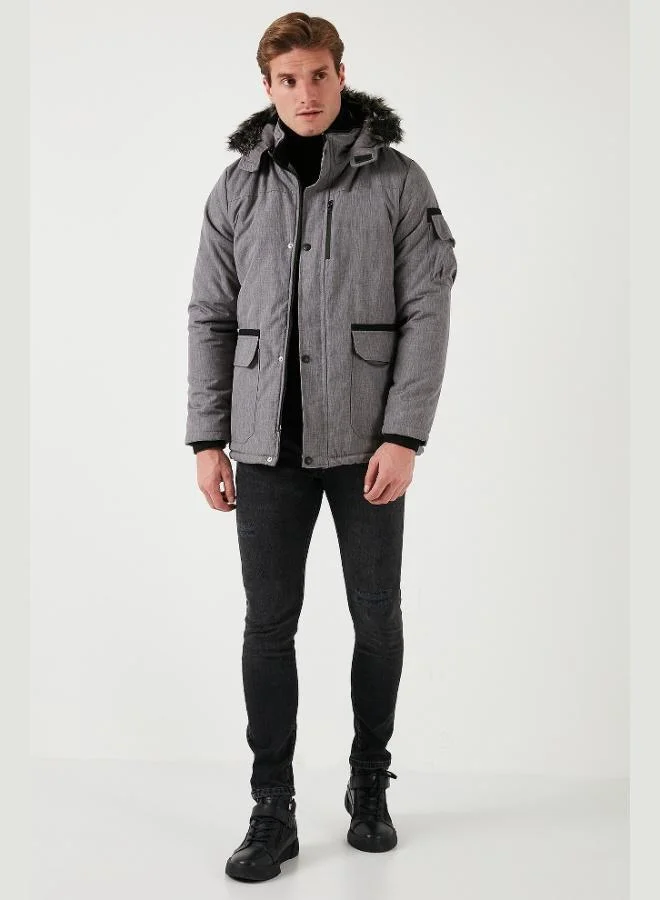 بوراتي جاكيت بوراتي مبطن بالقطيفة مقاوم للماء والرياح والبرد بقصة ضيقة للرجال