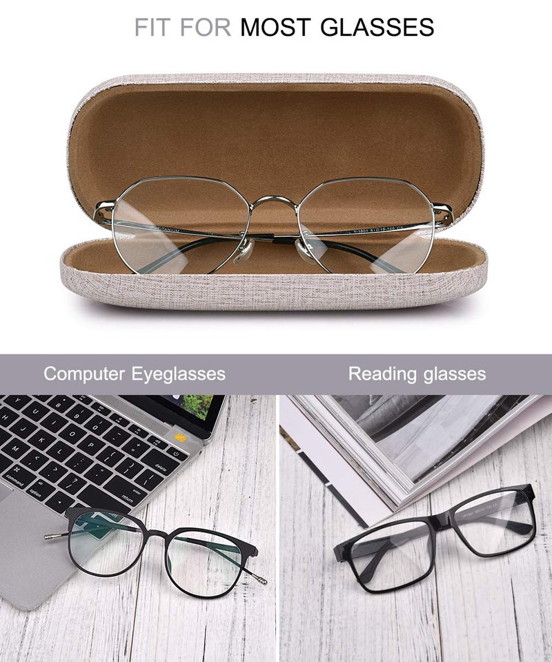 RayLove 3-Pack Hard Shell Eyeglasses Case Large Reading Glasses Hard Case - Image 2